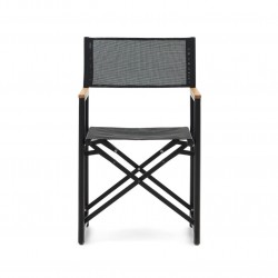 Chaise pliante 100% d'extérieur Llado aluminium blanc et